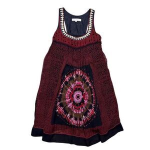 Ritu Kumar Women's Sleeveless Embellished Dress Multicolor Size S‎ Geometric